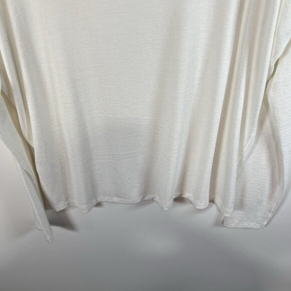 Rag & Bone Open Back Long Sleeve White Top Size Medium Lightweight Designer - Picture 9 of 9